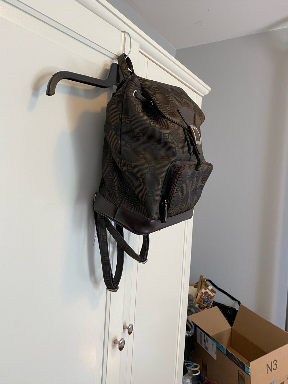 Drawstring Backpack with Front Pocket - Picture 4 of 12